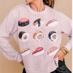 Queen of sparkles sushi sweatshirt